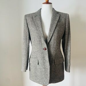 Ralph Lauren Vintage Herringbone Tweed Blazer RARE